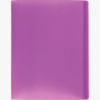 Color Fresh Document Display Book, 40 Pockets, Purple