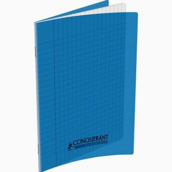 Blue Exercise Book Conquerant, 32 Sheets, 17x22 cm, 90gsm, Seyès Ruled