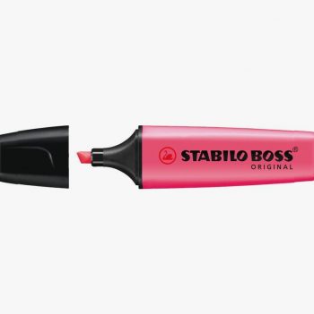 5 surligneurs Boss dont 2 jaune Stabilo