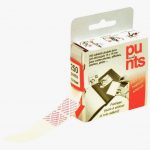 Boîte de 250 pastilles adhésives double-face pré-découpées PUNTS