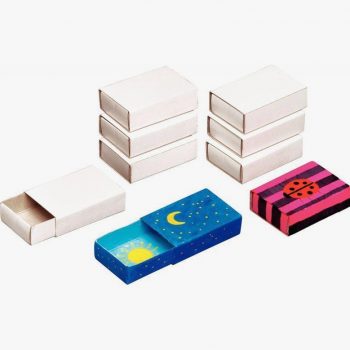 Set of 10 Empty Matchstick Boxes