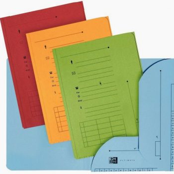 Set of 25 brightly colored assorted hanging file folders