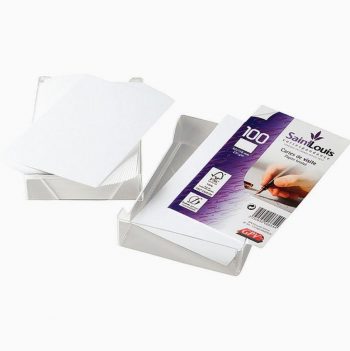 Crystal Box with 100 White Bristol Business Cards