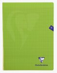 Mimesys stitched polypro notebook 24x32cm 96 sheets Seyès Green by Clairefontaine
