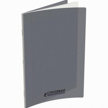 Cahier gris Conquerant 96 pages 24 x 32 cm 90g Seyès