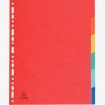 Set of 6 glossy card 400g A4+ dividers