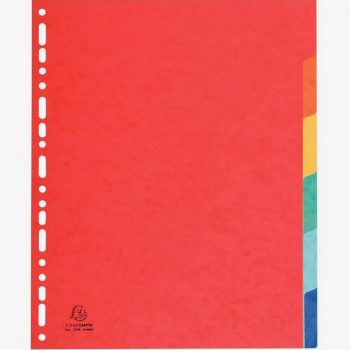 Set of 6 glossy card 400g A4+ dividers