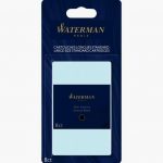 8-pack of long international black ink cartridges for Waterman fountain pens