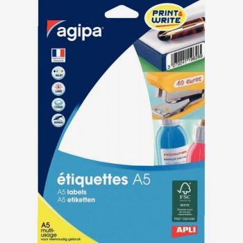 Case of 480 Multipurpose White Labels 38x19mm