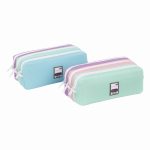 Teknik Pastel School Pencil Case - Triple Compartment