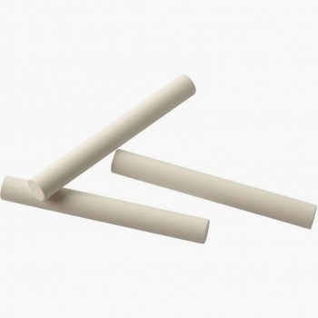 Set of 100 White Cylinder-Shaped Chalk Sticks
