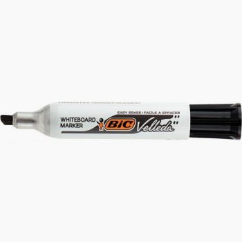 Set of 12 Velleda 1781 Chisel Tip Black Whiteboard Markers