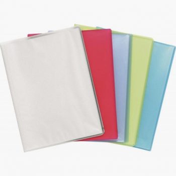 CHROMALINE Display Book, 60 Pockets, Assorted Colors, for A4 Documents