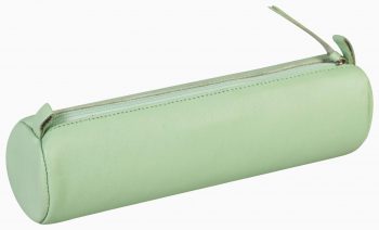 Trousse scolaire cuir teinté 1 compartiment coloris assortis Clairefontaine