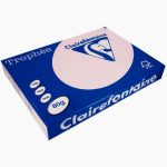 Pack of 500 sheets A4 pink 80gsm paper CLAIREFONTAINE TROPHY