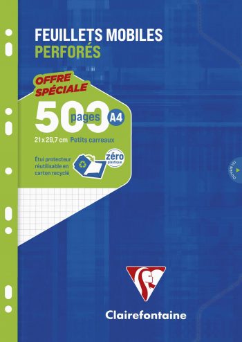 Clairefontaine Refill Sheets 5x5, Pack of 500 Pages