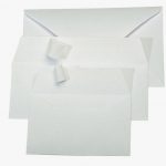 Set of 20 Clairefontaine Pollen White Envelopes, 110x220mm, 120gsm