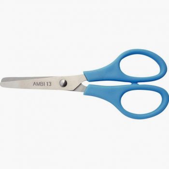 Ciseaux bouts ronds anneaux en plastique 13 cm Droitier