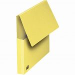 Set of 10 pastel yellow VIP envelopes with flap, size 24x32 cm