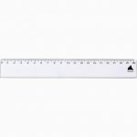 Règle plate en plastique, 20 cm