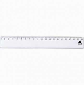 Règle plate en plastique, 20 cm