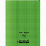 Cahier vert Conquerant 48 pages 24 x 32 cm 90g Seyès