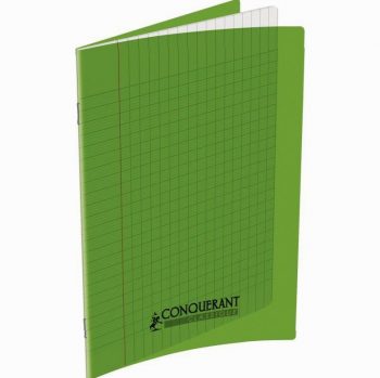 Cahier vert Conquerant 32 pages 17 x 22 cm 90g Seyès