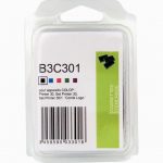 Pack of 3 black ink pads compatible with Colop Printer 30, Set Printer 30, and Set Printer 30/1 Combi Logo Devices