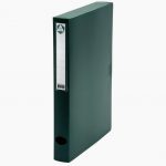 Polypropylene filing box, 40 mm spine, green color