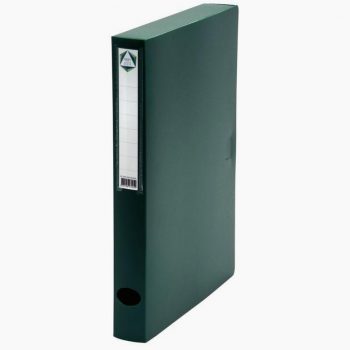 Polypropylene filing box, 40 mm spine, green color