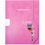 Calligraphe Drawing Notebook, Assorted Colors, 16 Sheets, 90gsm, 17 x 22 cm, 10 x 10 Grid