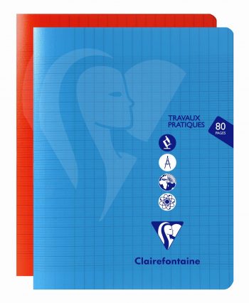 Polypro Exercise Notebook 17x22cm, 80 Sheets, Seyès/Plain Ruled, Assorted Colors