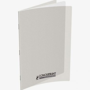 Cahier incolore Conquerant 96 pages format A4 21 x 29,7 cm 90g Quadrillé 5 x 5