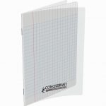 Conquerant Transparent Notebook, 48 Sheets, 17 x 22 cm, 90gsm, Seyès Ruled