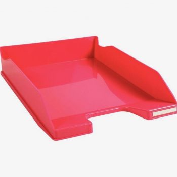 Corbeille à courrier A4+ rose GLOSS