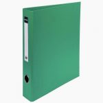 Classeur tout plastique 4 anneaux en D diamètre 50 mm dos 70 mm coloris vert
