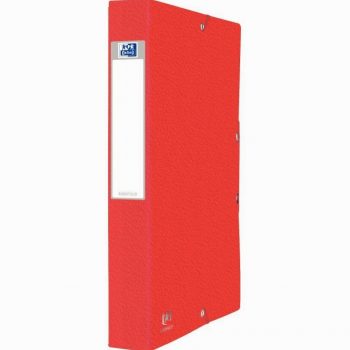 Boîte de classement EUROFOLIO+ en carte grainée, dos 40 mm, rouge
