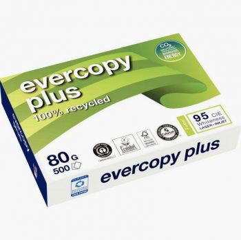 Ramette de 500 feuilles de papier blanc 80g de format A4 EVERCOPY PLUS