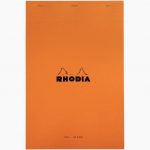 Bloc de bureau RHODIA 80 feuilles, format A4+, papier uni blanc 80g