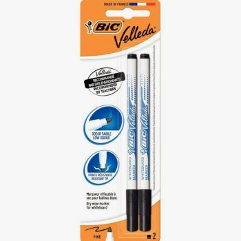 Blister de 2 marqueurs 1721 noir velleda