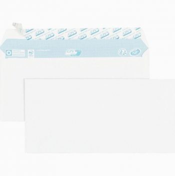 Paquet de 100 enveloppes blanches DL 110x220 75g/m² bande siliconée