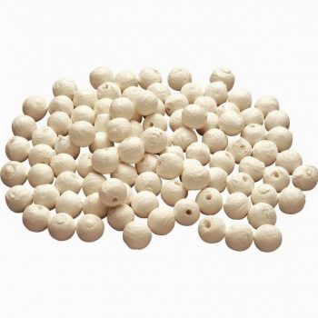 Pack of 100 white cellulose balls, 18 mm diameter