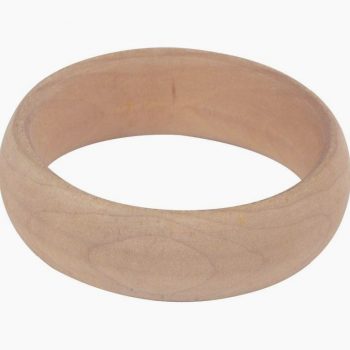 Lot de 5 bracelets en bois diamètre 7 cm