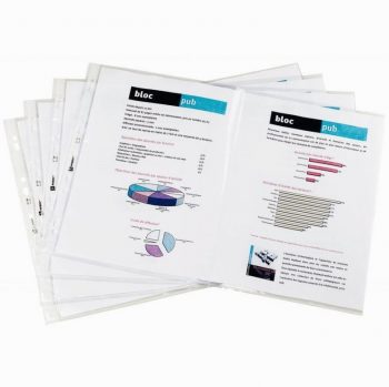 Sachet de 10 pochettes perforées pour 2 documents A4 ou 1 document A3