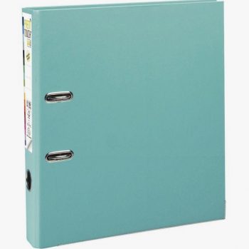 Classeur à levier en plastique PREM'TOUCH format A4 maxi dos 5 cm vert clair