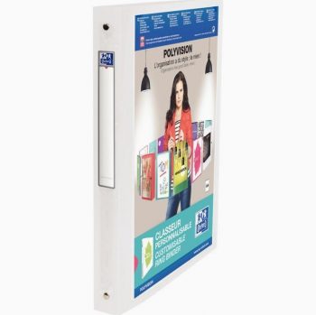 Classeur personnalisable POLYVISION en polypropylène, dos 30 mm, pour format A4, incolore