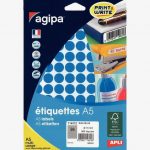 Set of 960 self-adhesive blue dots, 15 mm diameter