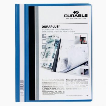 Customizable DURAPLUS A4 Blue Binder