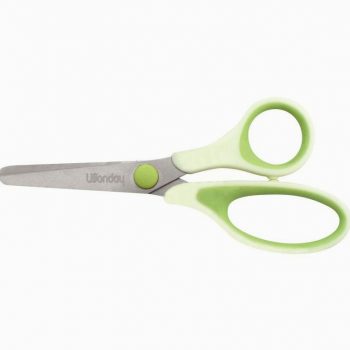 ECONATURE Safety Scissors with Rounded Tips and Plastic Handles, 13 cm