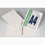 Classeur personnalisable en polypropylène format A4, dos 20 mm, blanc